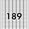 Бумага LOMOND Самоклеящаяся Матовая 189 Делений (25*10)  А4/50/70г laser/ink 2100235