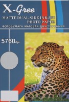 Фотобумага X-GREE A4/50+10/260г  Матовая Двухсторонняя MD260-A4-50 (16) АКЦИЯ