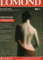 Бумага LOMOND для изготовления временных Татуировок  А4/10  ink 2010440