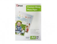 EZ-PRINT 53W200-А4-20 ПРЕМИУМ СУПЕР ГЛЯНЦЕВАЯ ФОТО БУМАГА А4. 200ГРАММ.