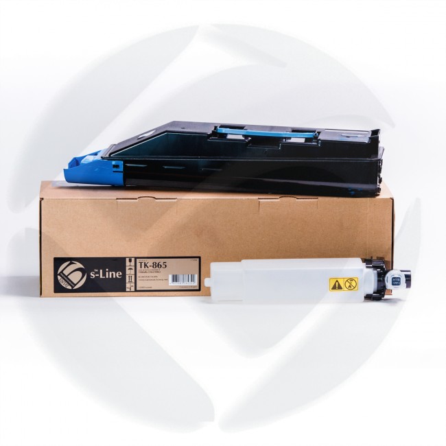 Тонер картридж Kyocera TASKalfa 250ci/300ci TK-865 (+чип) Cyan, 12000k. Булат s-Line