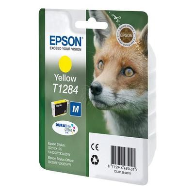Картридж EPSON Т1284 Yellow  SX125/SX420W/Office BX305F  (О)