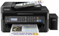 МФУ цветной,струйный фабрика печати Epson Styles L566  C11CE53403 4-х Цветное МФУ факс WI-FI