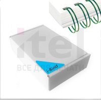 Перепл. пружина металл  3:1 A4 size 1/4" (6,4мм/30) зеленые (100шт в пачке) QP