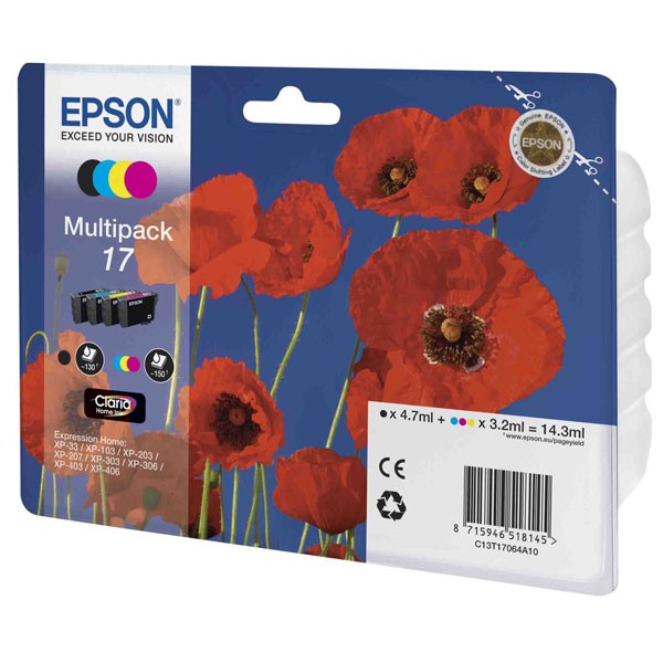 Набор картриджей С13T17064A10 T1706 Epson Multipack XP-33/103/203