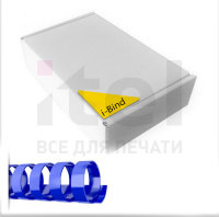 Пластиковые пружины овальные 28 ММ/270  (50 шт в пачке) синие