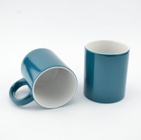 Кружка глянцевая MT-B006P Хамелеон для сублимации, 11oz, Зеленая (48)