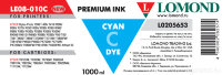 Чернила R270/L800 LOMOND LE08-10C  Cyan / Голубой  1L.