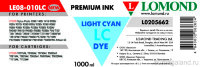 Чернила R270/L800 LOMOND LE08-10LC  Light Cyan / Св.Голубой 1L.