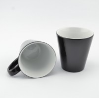 Кружка Конусная  MT-LM012CK хамелеон для сублимации 12oz, Черная  (36) без коробки